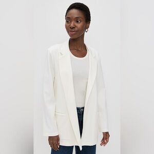 NWT Ripley Rader OFF-WHITE PONTE KNIT OVERSIZED BLAZER Medium (3)
